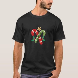 Zuckerstangen Weihnachten Urlaub Weihnachten Zip T-Shirt