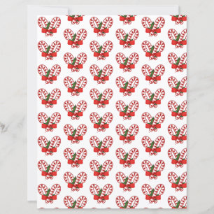 Zuckerstangen Weihnachts Bastelpapier