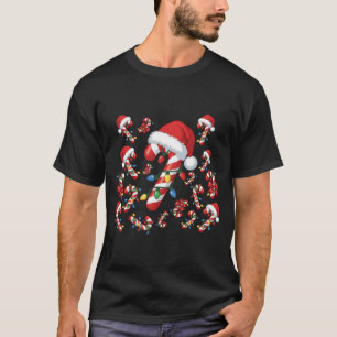 Zuckerstangen-Weihnachts-Coquette-Schleife-Santa-W T-Shirt