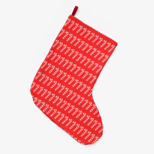 Zuckerstangen-Weihnachtsfeier Santa Claus Werkstat Großer Weihnachtsstrumpf
