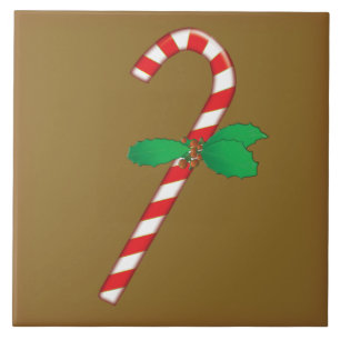Zuckerstangen-Weihnachtsfliese Fliese