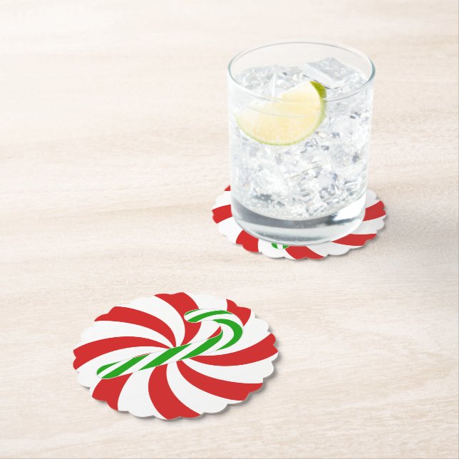 Zuckerstangenwirbel Untersetzer (Vor Ort)