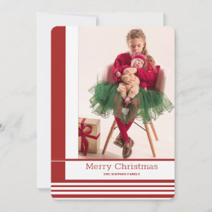 Zuckerstreifen-Feiertags-Postkarte Feiertagskarte
