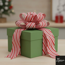 Zuckerstreifen Rot Schleife Fest Weihnachten  Ripsband