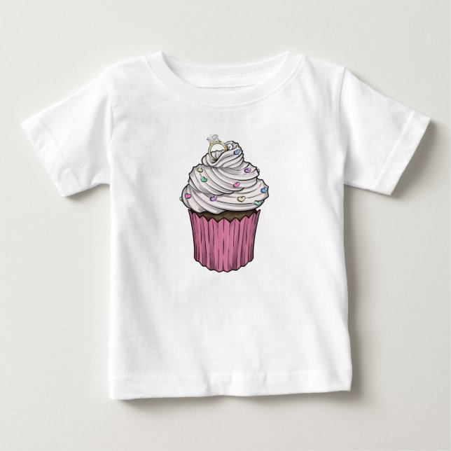 Zuckervorschlag Cupcake Baby T-shirt (Vorderseite)