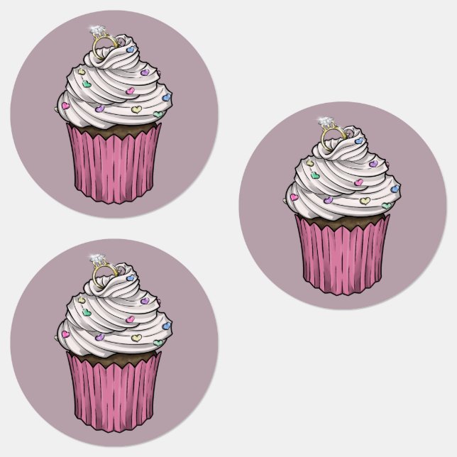 Zuckervorschlag Cupcake Etiketten (Gruppe)