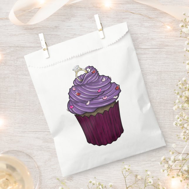 Zuckervorschlag Cupcake Geschenktütchen (Ausgeschnitten)