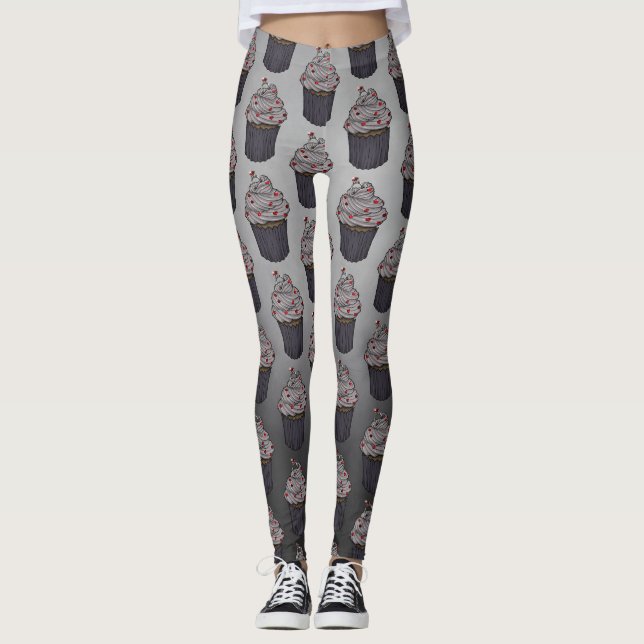 Zuckervorschlag Cupcake Leggings (Vorderseite)