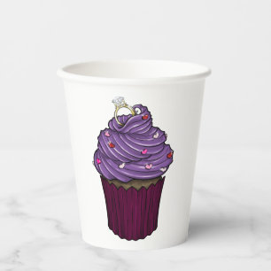 Zuckervorschlag Cupcake Pappbecher