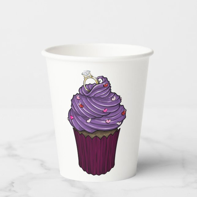 Zuckervorschlag Cupcake Pappbecher (Vorderseite)