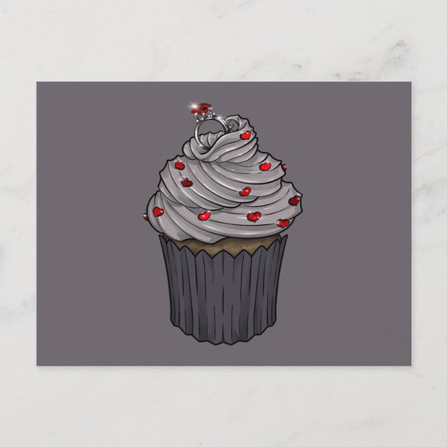 Zuckervorschlag Cupcake Postkarte (Vorderseite)