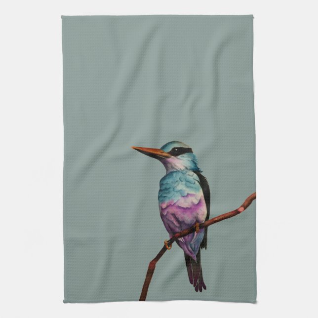 Zuckerwatte-Farbvogel-Malerei Geschirrtuch (Vertikal)
