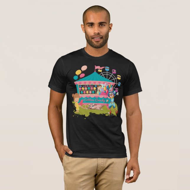 Zuckerwatte-Landkreis-angemessene Tage T-Shirt (Vorne ganz)