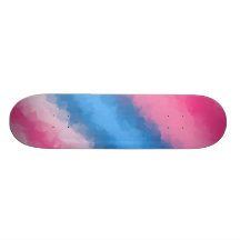 Zuckerwatte-Regenbogen färbt Skate Plattform