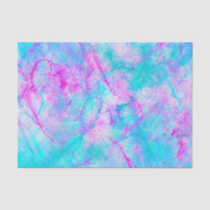Zuckerwatte-rosa u. blauer Aquarell-Wäsche-Fleck Seidenpapier