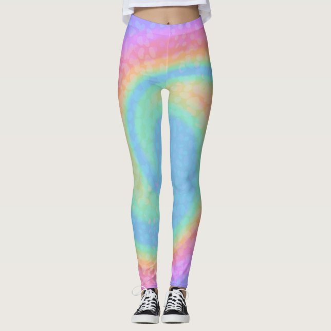Zuckerwatte-Strudel-Leggings Leggings (Vorderseite)