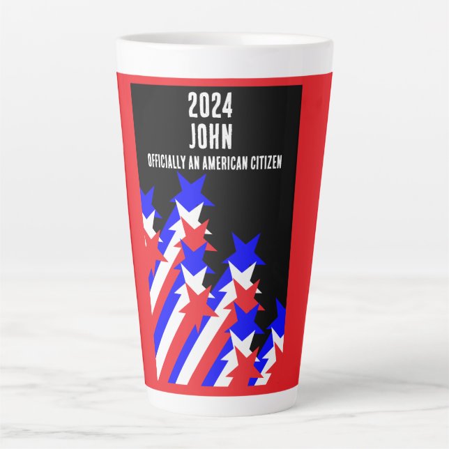 Zuerkennung der US-Staatsbürgerschaft Milchtasse (Vorderseite)