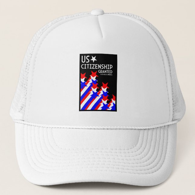 Zuerkennung der US-Staatsbürgerschaft Truckerkappe (Vorderseite)