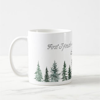 Zuerst beende ich meinen Kaffee, dann rette ich We Kaffeetasse