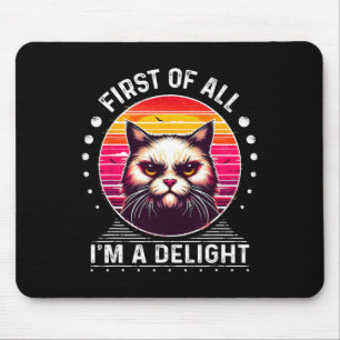 Zuerst bin ich eine liebliche Katze, die sich in d Mousepad