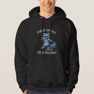 Zuerst einmal bin ich ein Vergnügen Lustiger Wasch Hoodie