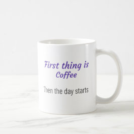 Zuerst ist Kaffee (Kaninchen) Kaffeetasse