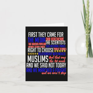 Zuerst kamen sie zu Shirt Science Zivil Rights Res Karte