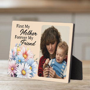 Zuerst meine Mutter 1 Foto Blumen Pfirsich Fotoplatte