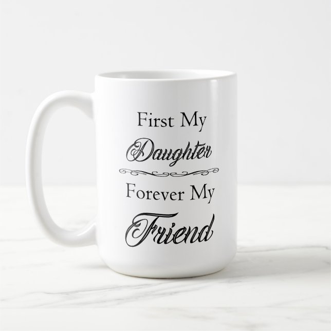 Zuerst meine Tochter, für immer meine Kaffeetasse (Links)