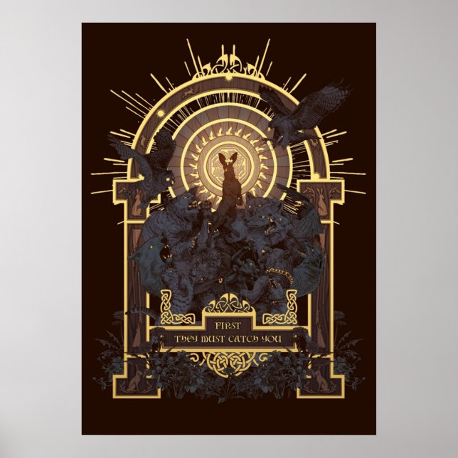 Zuerst müssen sie dich fangen poster (Vorne)