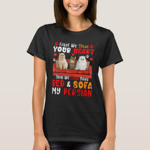 Zuerst Stechen Niedliches Herz dann Bett und Sofa T-Shirt