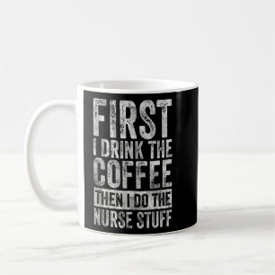 Zuerst trinke ich den Kaffee, dann mache ich die K Kaffeetasse