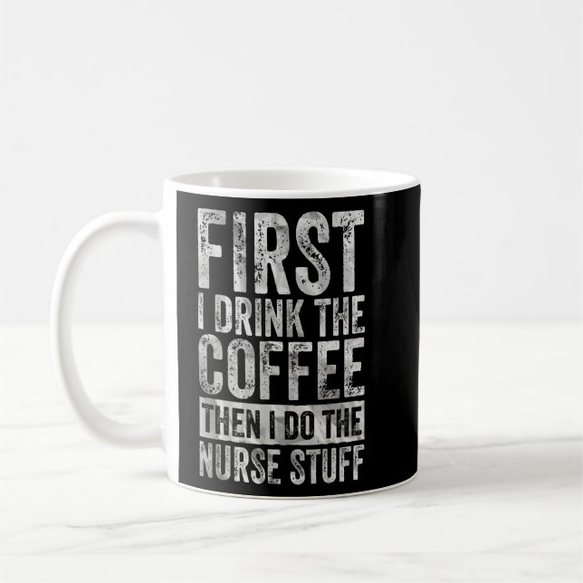 Zuerst trinke ich den Kaffee, dann mache ich die K Kaffeetasse (Links)