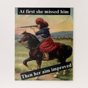 Zuerst verfehlte sie ihn. Dann verbesserte sich ih