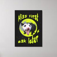 Zuerst zischen, dann fragen Lustiger Opossum-Humor