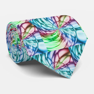 Zufall   Multicolor Fraktal Art Krawatte