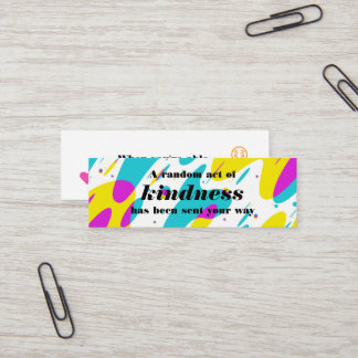 Zufällige Freundlichkeit Anruferkarte Mini Visitenkarte