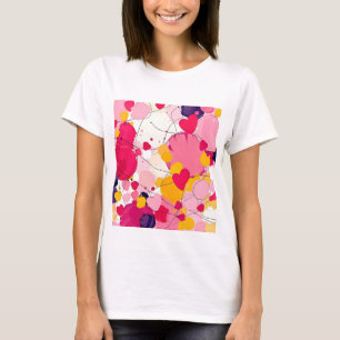 "Zufällige Liebesgedanken" - Farbige Abstraktion T-Shirt