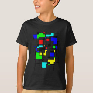 Zufällige Quadrate Hommage an Mondrian T-Shirt