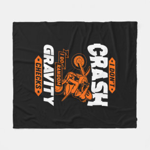 Zufällige Schwerkraft-Checks - Motocross & Dirt Bi Fleecedecke