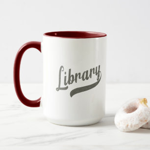 Zufällige Universitätsmannschaft - Bibliothek Tasse