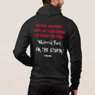 ZUFÄLLIGE WARRIORQUOTE FÜR IHN / IHR ZIPUP INSPI HOODIE