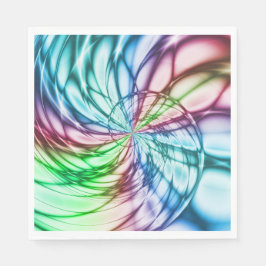 Zufälligkeit | Multicolor Fraktal Art Serviette