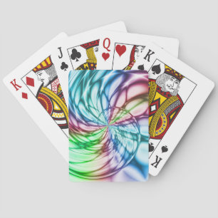 Zufälligkeit Multicolor Fraktal Art Spielkarten