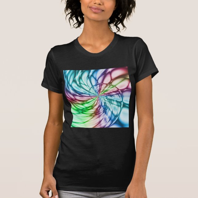 Zufälligkeit | Multicolor Fraktal Art T-Shirt (Vorderseite)