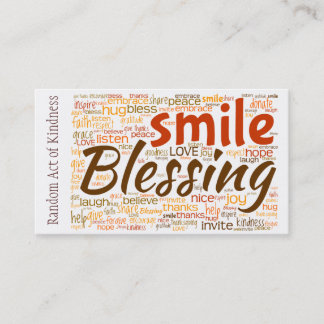 Zufallstat der Güte-Karte Visitenkarte