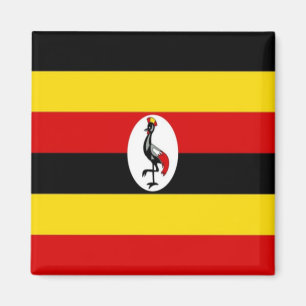 zUG001 UGANDA Flag, Afrika, Kühlschrank Magnet