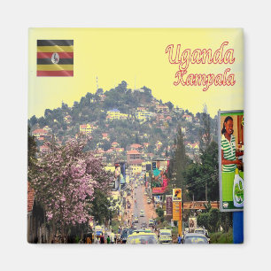 zUG008 KAMPALA, Vorstadt, Uganda, Afrika, Kühlschr Magnet