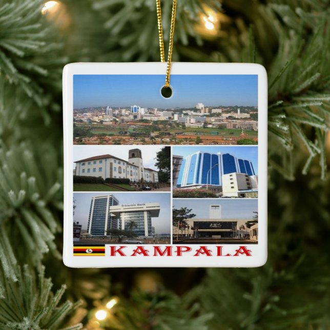 zUG010 KAMPALA Mosaik, Afrika, Uganda, Keramikornament (Baum)