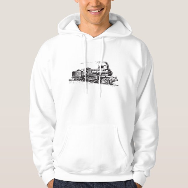 Zug 03 - Schwarz Hoodie (Vorderseite)